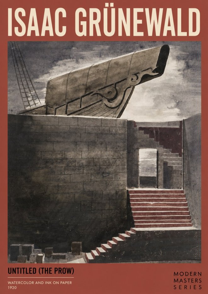 Isaac Grünewald Untitled (the Prow) No2 - Affiche