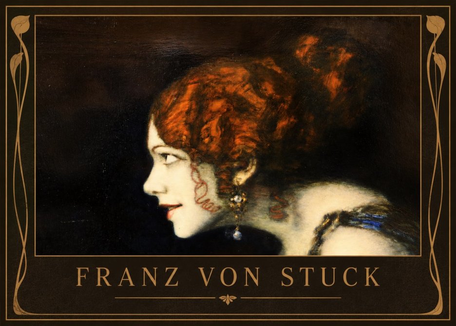 Franz von Stuck Head of a Woman No2 - Affiche