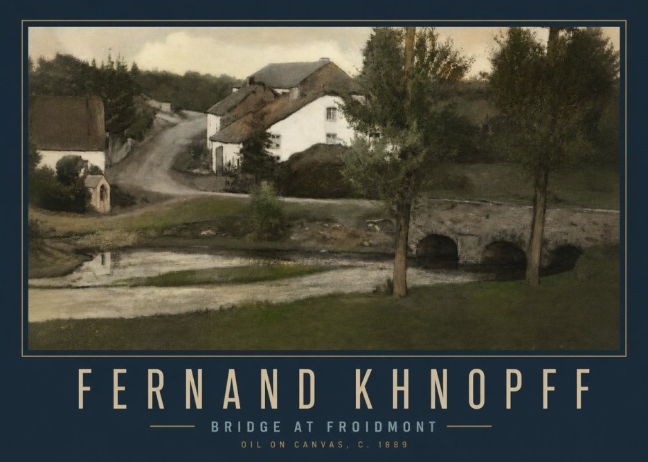 Fernand Khnopff Bridge at Froidmont No2 - Affiche