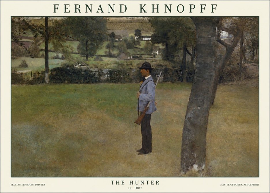 Fernand Khnopff The Hunter No1 - Affiche