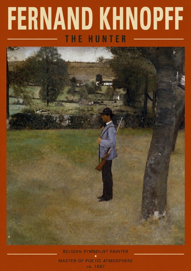 Fernand Khnopff The Hunter No2 - Affiche
