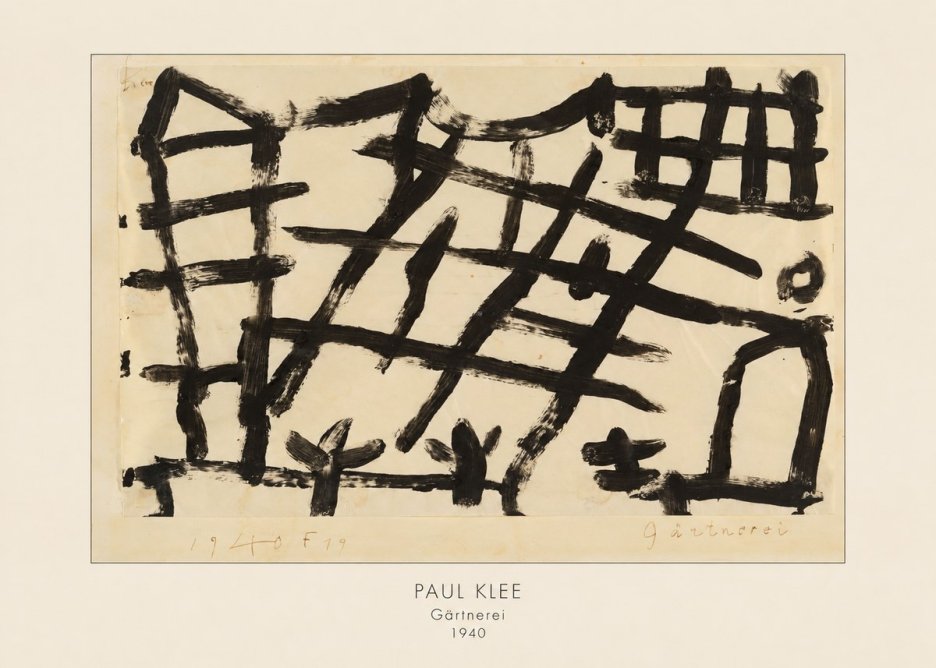 Paul Klee Gärtnerei No4 - Affiche