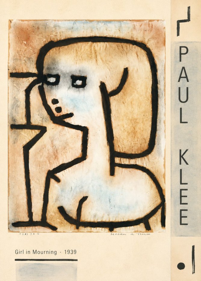 Paul Klee Girl in Mourning No2 - Affiche