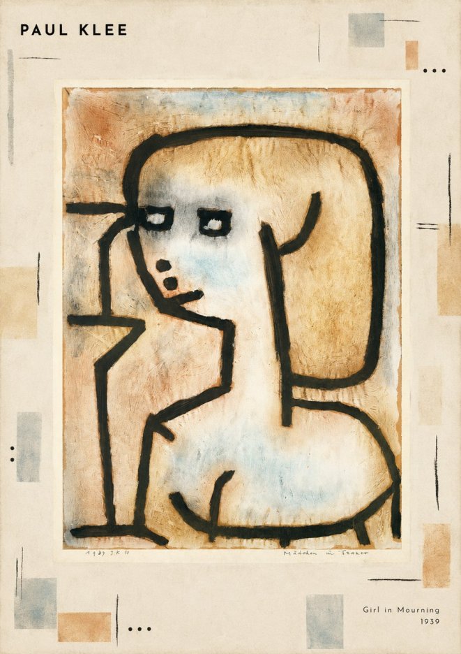 Paul Klee Girl in Mourning No3 - Affiche