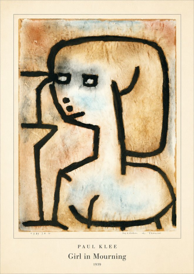Paul Klee Girl in Mourning No4 - Affiche