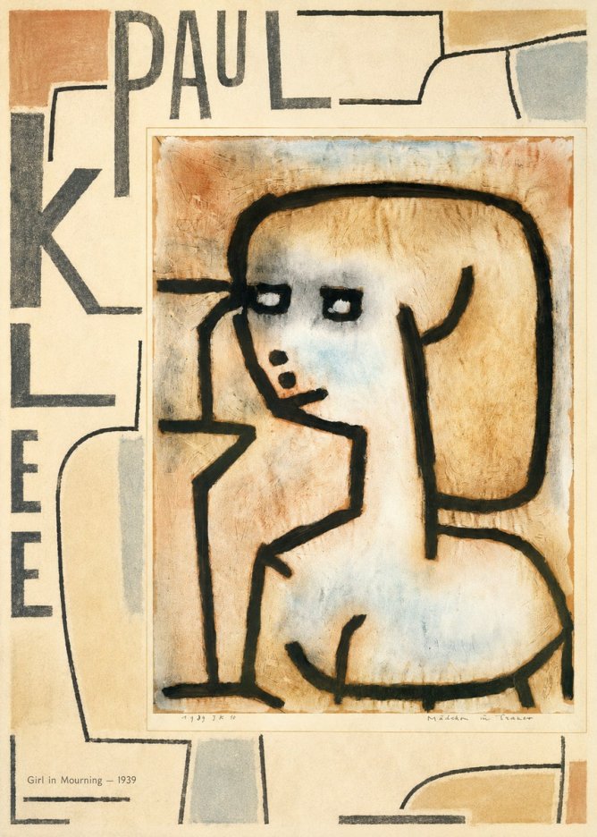 Paul Klee Girl in Mourning No5 - Affiche