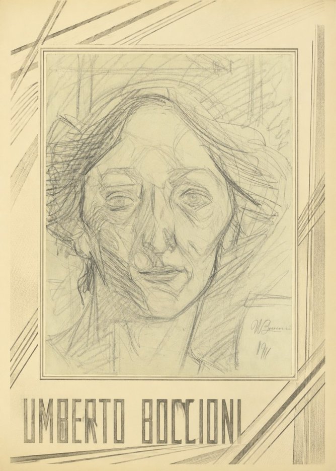Umberto Boccioni Head of a Woman No1 - Affiche