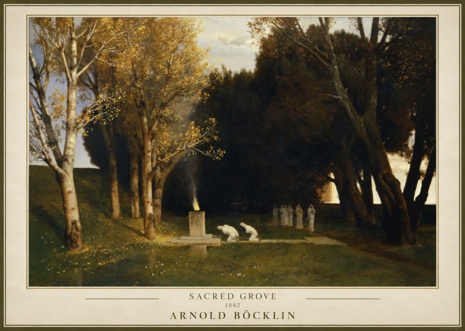 Arnold Böcklin Sacred Grove I No1 - Affiche