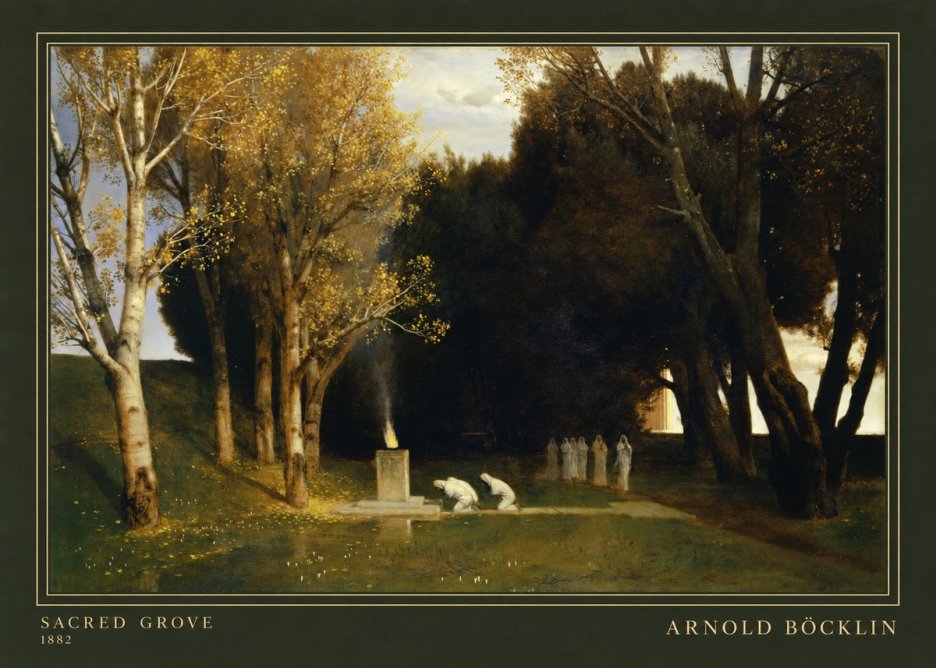 Arnold Böcklin Sacred Grove I No3 - Affiche