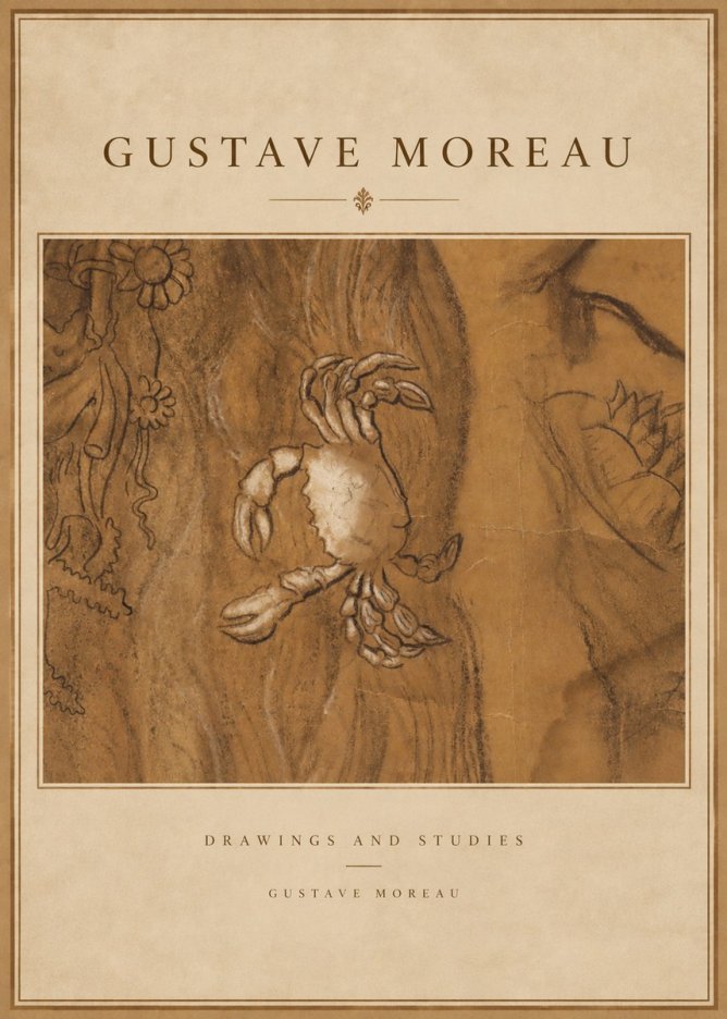 Gustave Moreau Crab Study No3 - Affiche