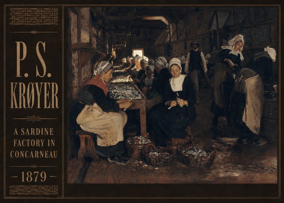 P.S. Krøyer A Sardine Factory in Concarneau No2 - Affiche