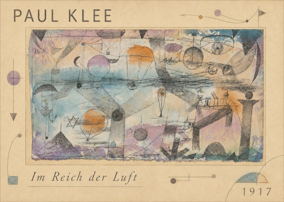 Paul Klee Im Reich Der Luft No1 - Affiche