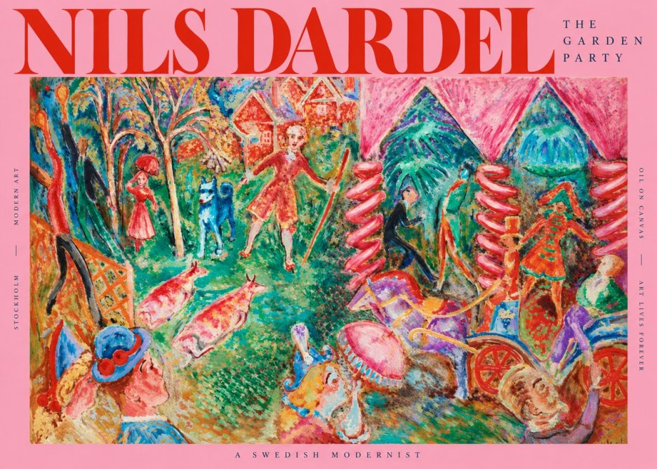 Nils Dardel The Garden Party No2 - Affiche