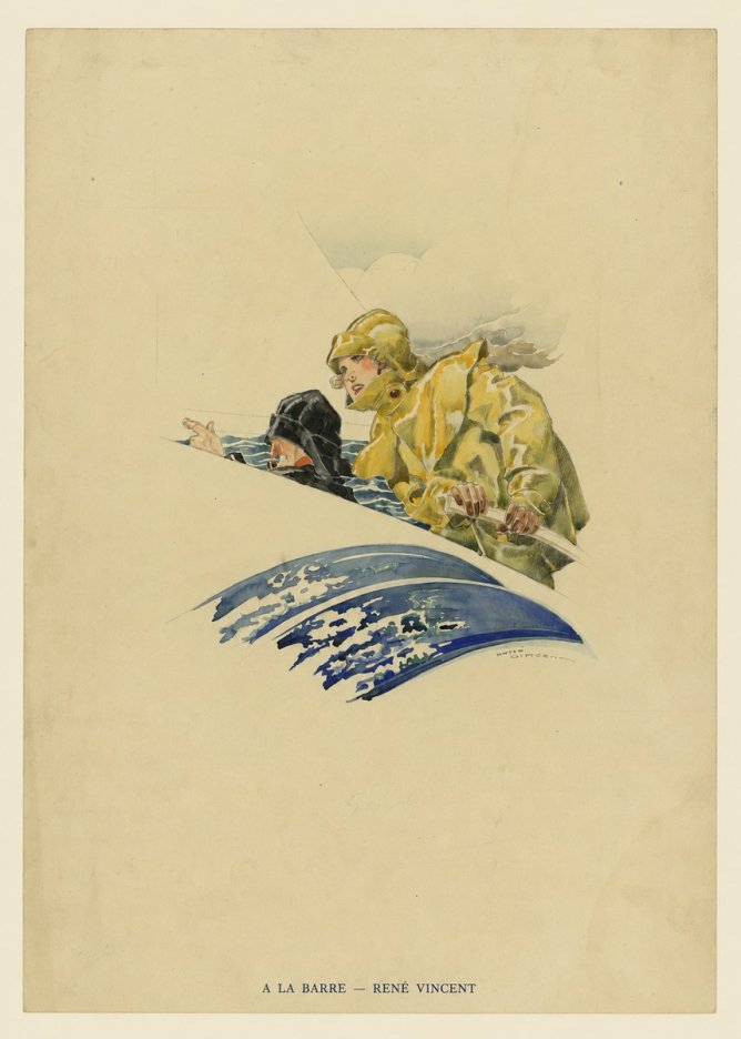 René Vincent A La Barre No6 - Affiche