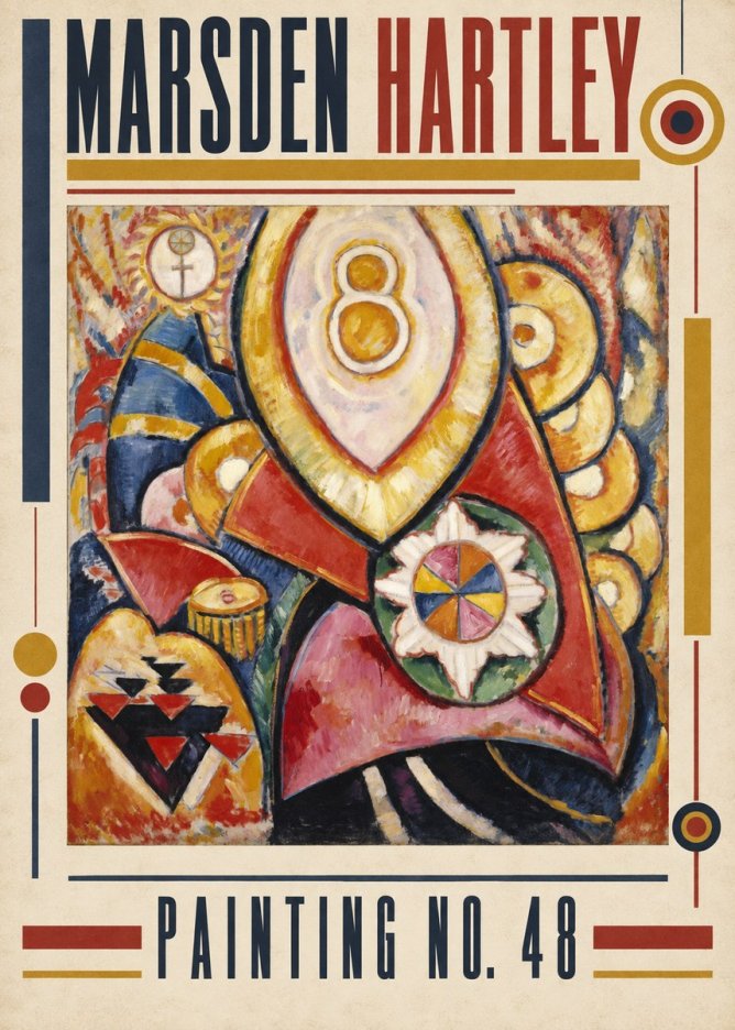 Marsden Hartley Painting No. 48 No3 - Affiche