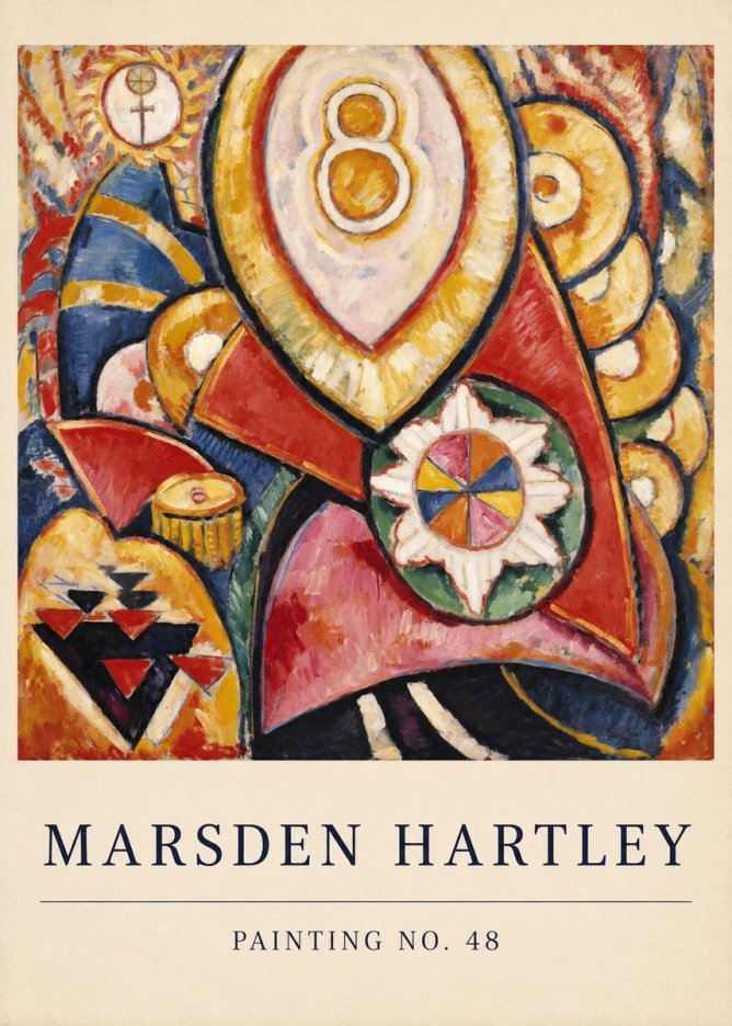 Marsden Hartley Painting No. 48 No6 - Affiche