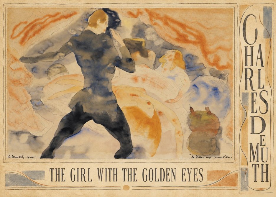 Charles Demuth The Girl with the Golden Eyes No3 - Affiche