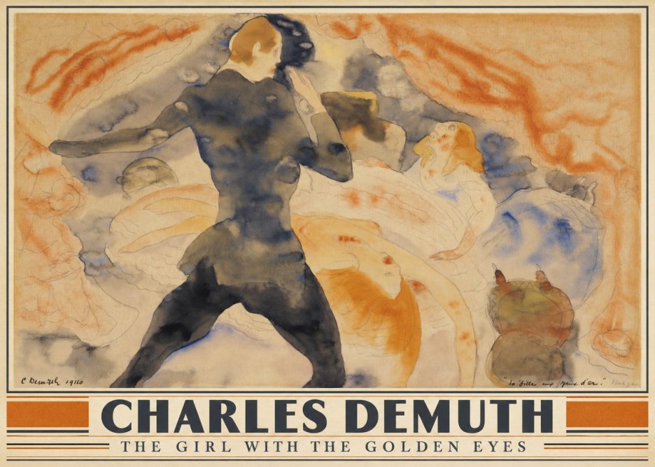 Charles Demuth The Girl with the Golden Eyes No4 - Affiche