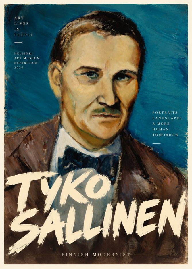 Tyko Sallinen Portrait of a Man I No3 - Affiche