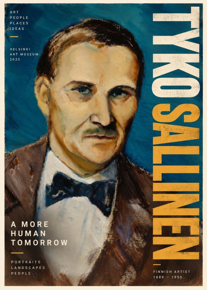 Tyko Sallinen Portrait of a Man I No6 - Affiche