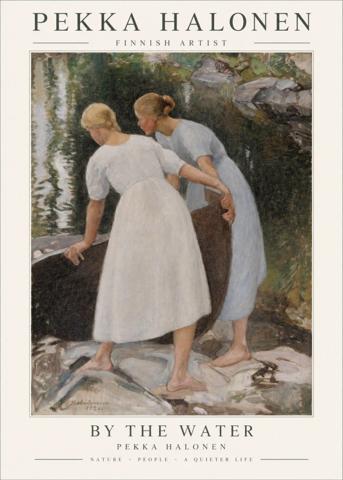 Pekka Halonen By the Water No1 - Affiche