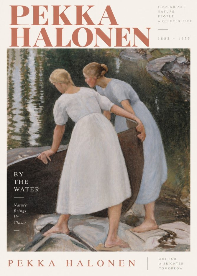 Pekka Halonen By the Water No6 - Affiche