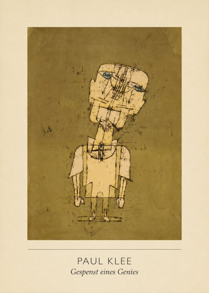 Paul Klee Gespenst Eines Genies No4 - Affiche