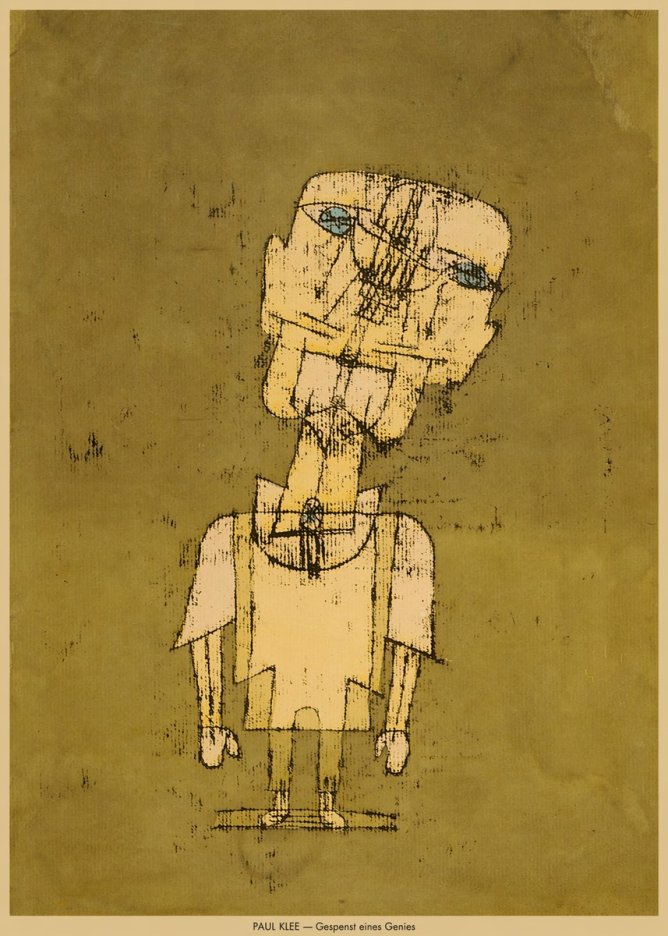 Paul Klee Gespenst Eines Genies No6 - Affiche