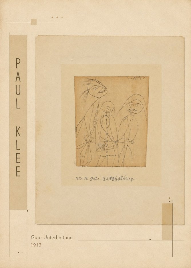 Paul Klee Gute Unterhaltung No2 - Affiche