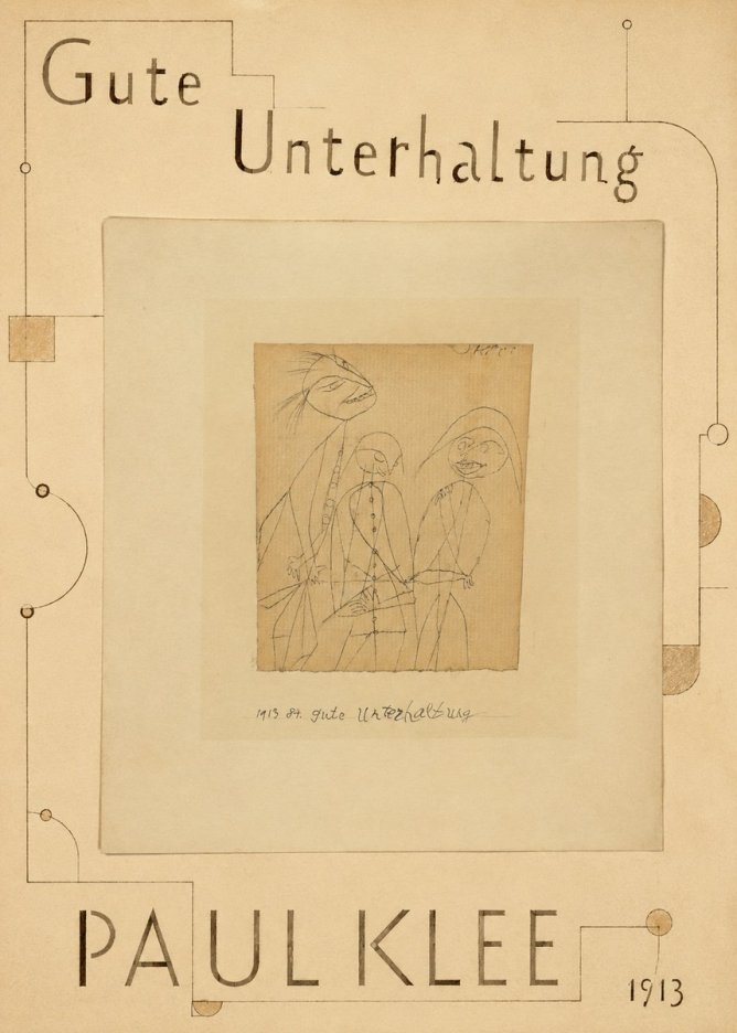 Paul Klee Gute Unterhaltung No3 - Affiche
