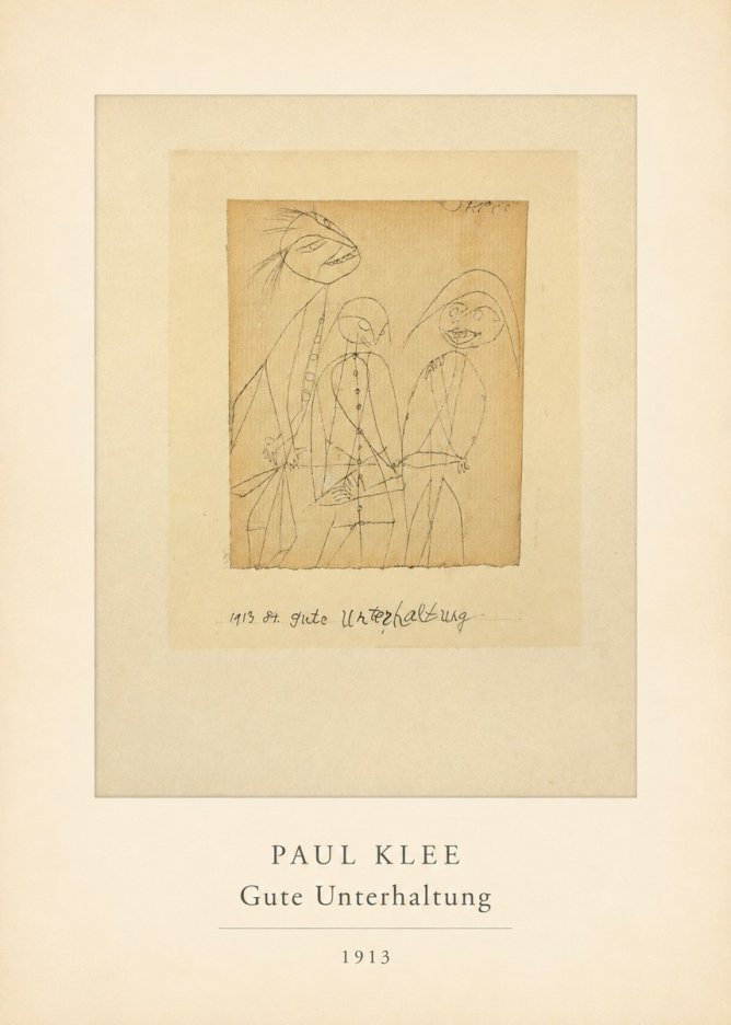 Paul Klee Gute Unterhaltung No4 - Affiche