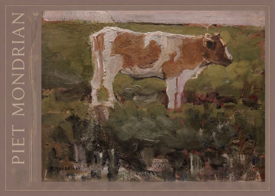 Piet Mondrian Cow No2 - Affiche