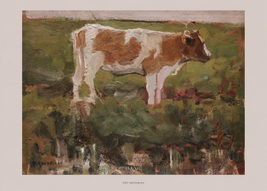 Piet Mondrian Cow No6 - Affiche
