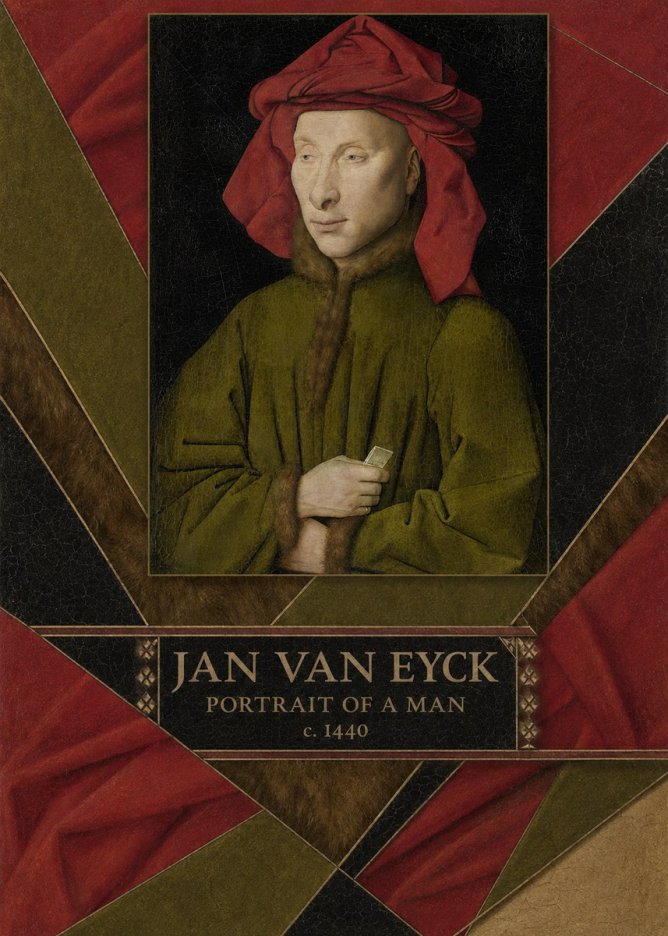 Jan van Eyck Portrait of a Man I No4 - Affiche