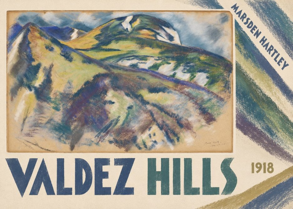 Marsden Hartley Valdez Hills No4 - Affiche