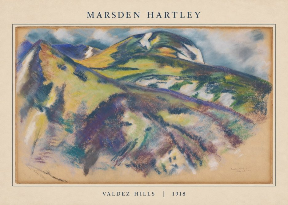 Marsden Hartley Valdez Hills No5 - Affiche