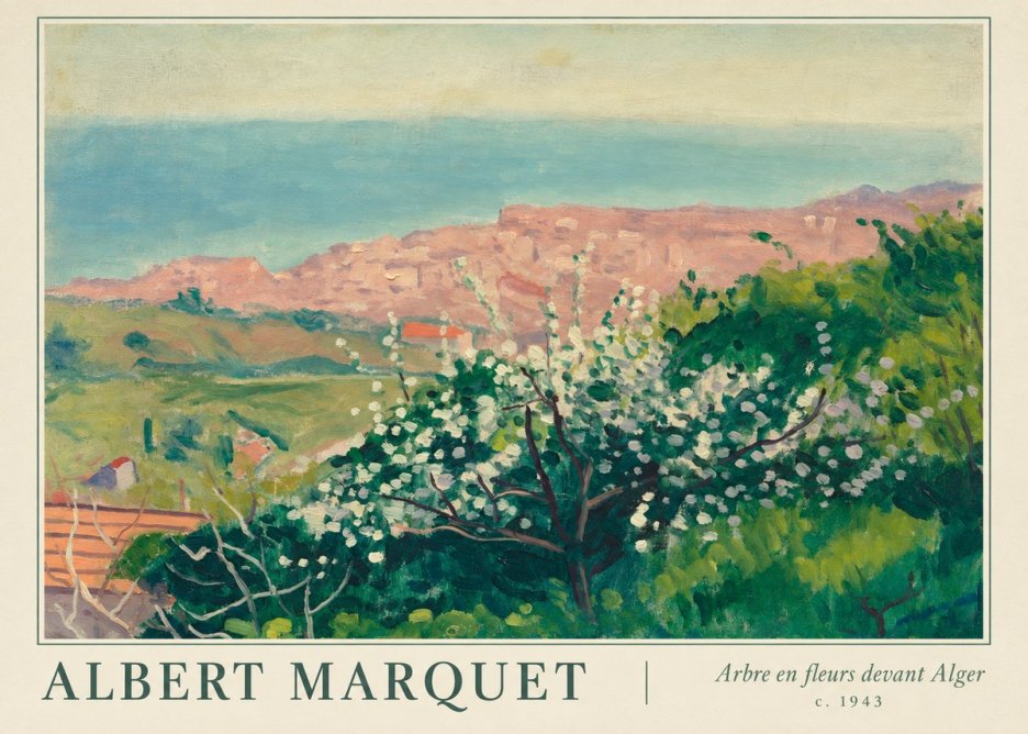Albert Marquet Arbre En Fleurs Devant Alger No1 - Affiche