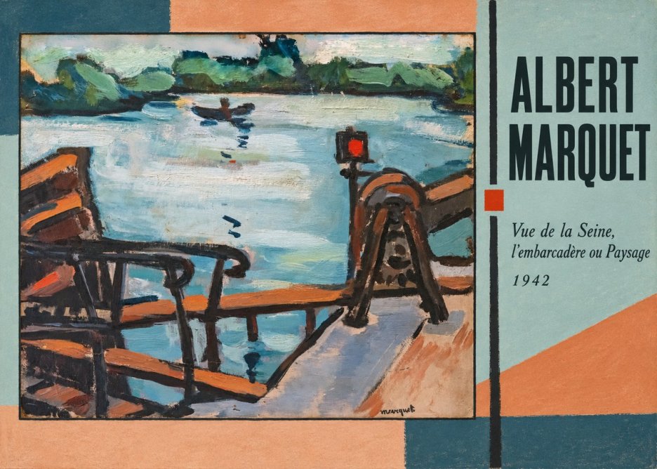 Albert Marquet Vue De La Seine, L'embarcadère Ou Paysage No2 - Affiche