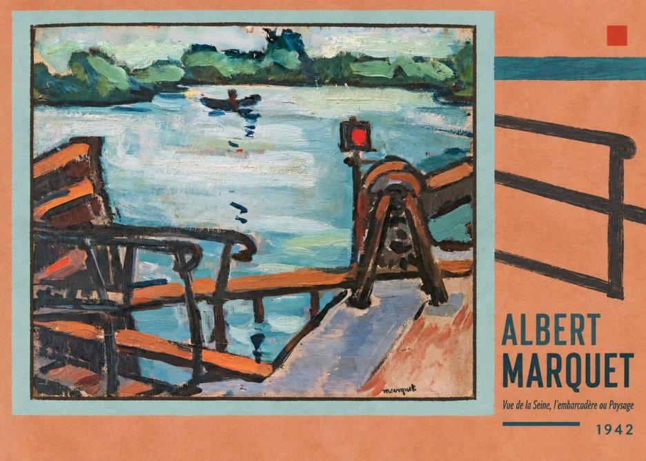 Albert Marquet Vue De La Seine, L'embarcadère Ou Paysage No6 - Affiche