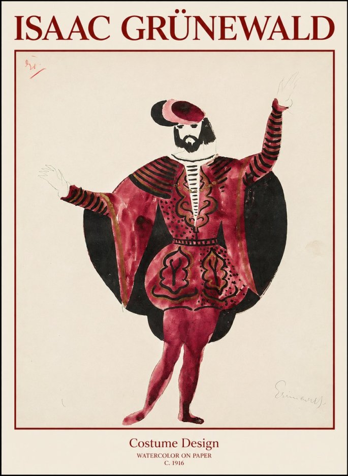 Isaac Grünewald Costume Design II No1 - Affiche