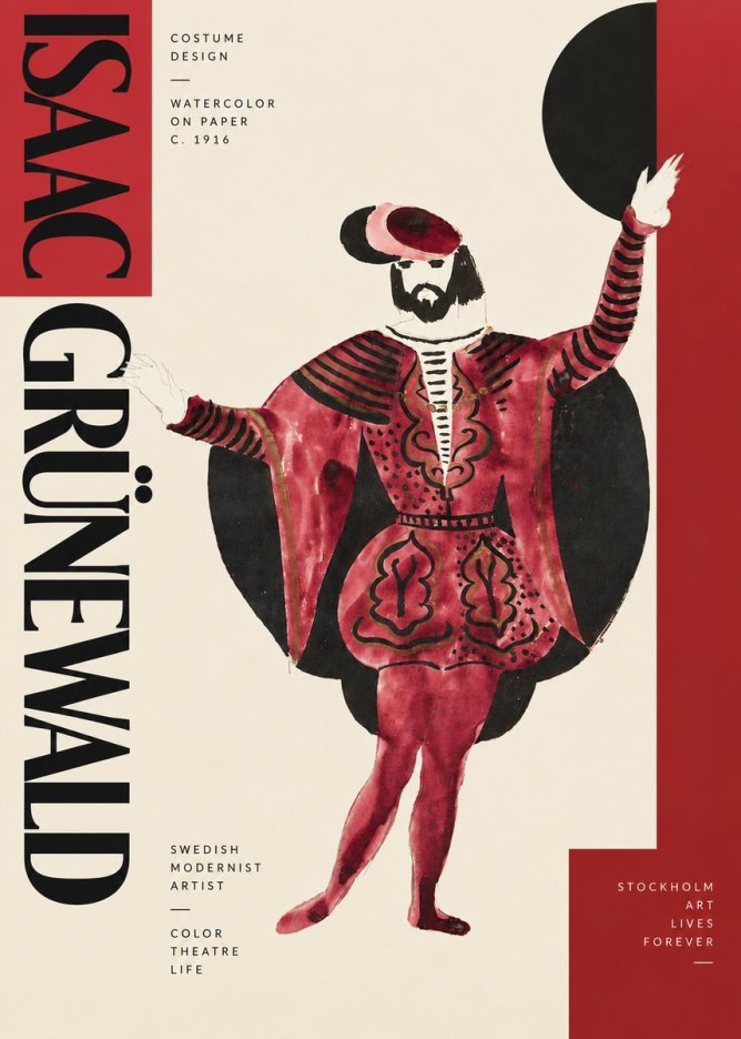 Isaac Grünewald Costume Design II No4 - Affiche