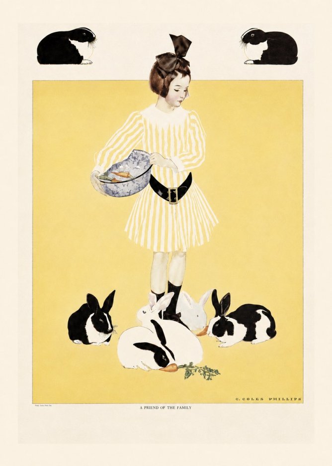 Coles Phillips A Friend of the Family No5 - Affiche