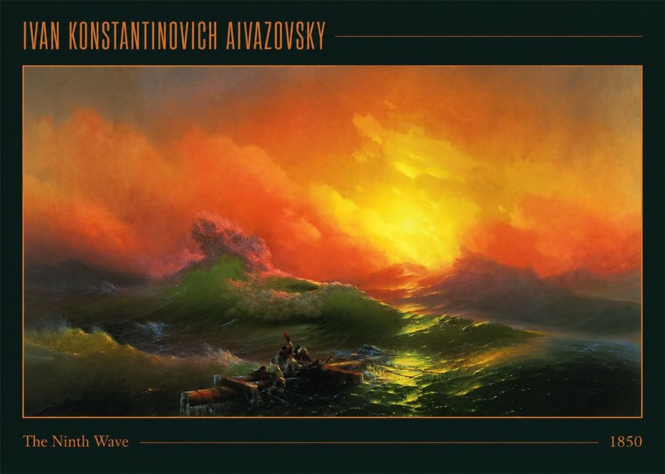 Ivan Konstantinovich Aivazovsky The Ninth Wave I No1 - Affiche