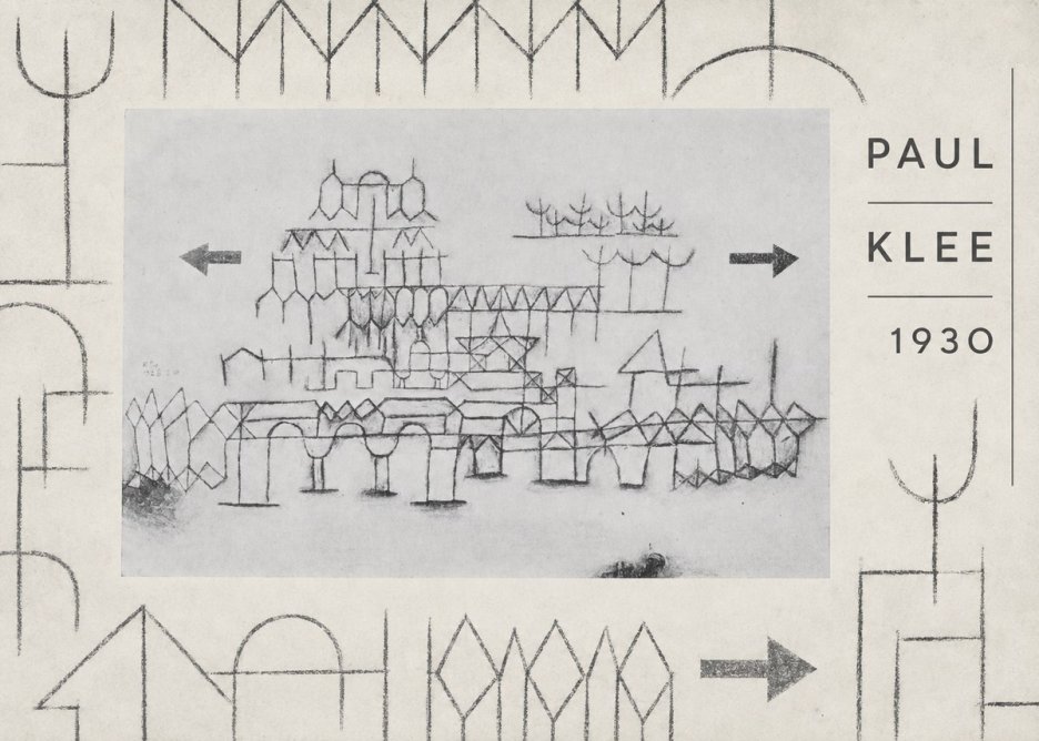 Paul Klee Architektur No6 - Affiche