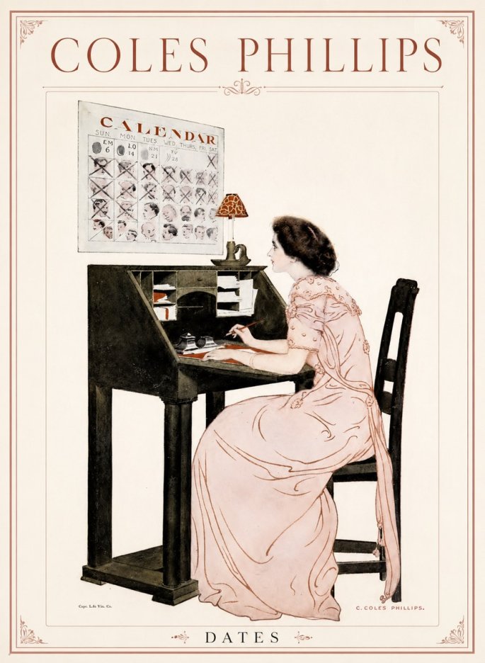 Coles Phillips Dates No1 - Affiche