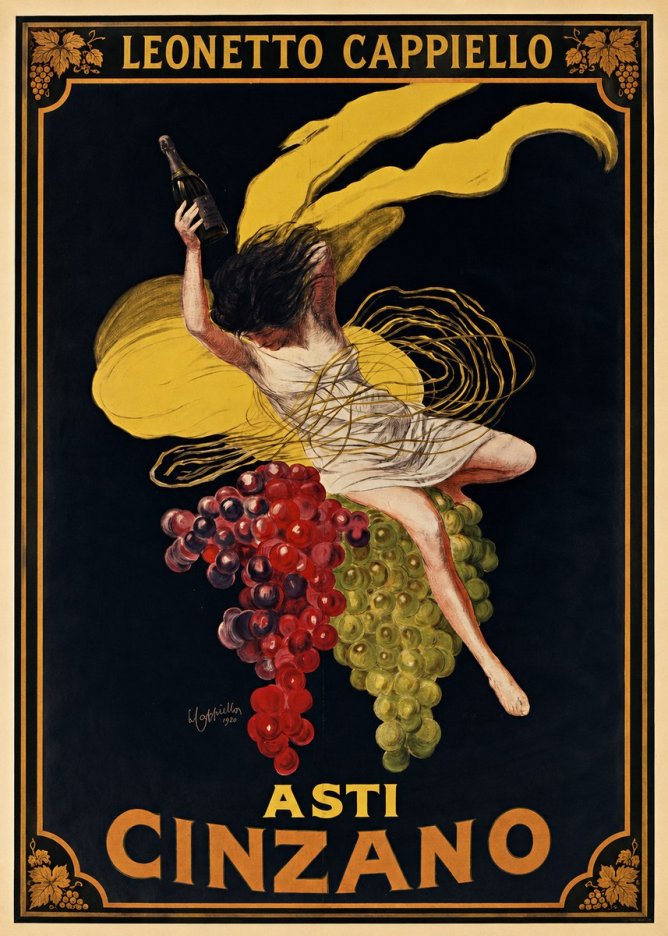 Leonetto Cappiello Asti Cinzano I No1 - Affiche