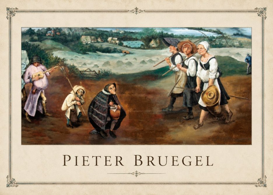 Pieter Bruegel Flemish Peasant Scene No1 - Affiche