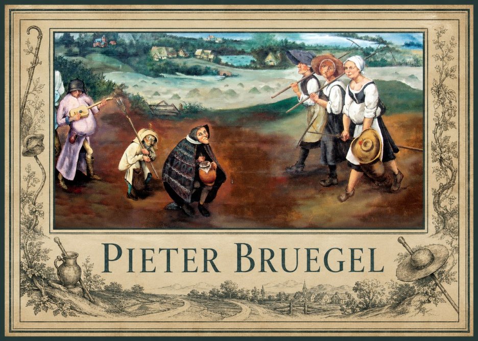 Pieter Bruegel Flemish Peasant Scene No2 - Affiche