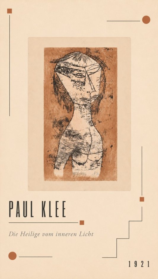 Paul Klee Die Heilige Vom Inneren Licht I No2 - Affiche