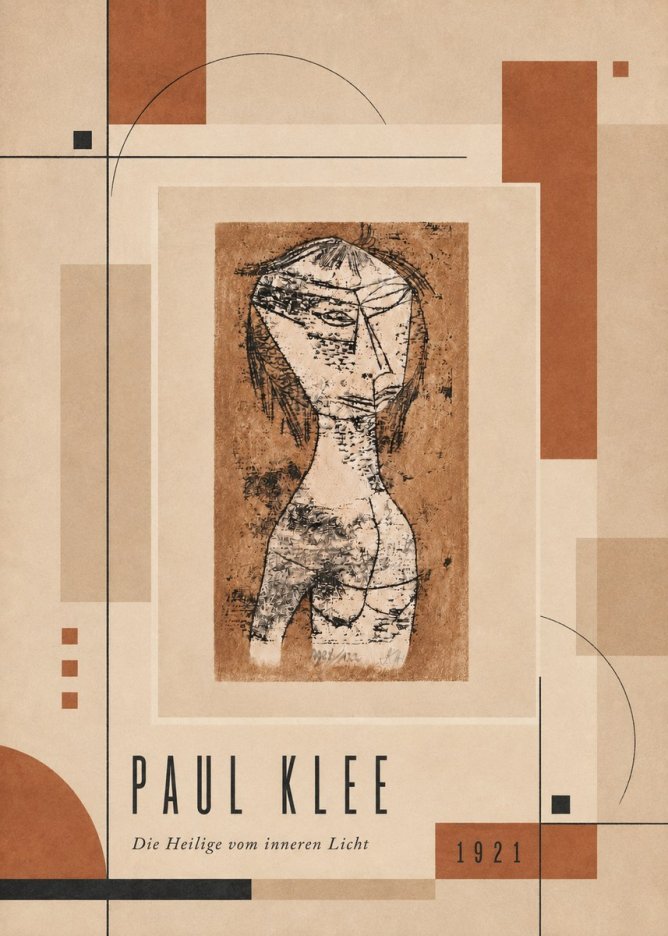 Paul Klee Die Heilige Vom Inneren Licht I No4 - Affiche